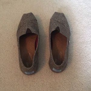 Brown metallic herringbone Tom classics